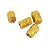 Maxbell 8x4x Aluminum Tire Wheel Rims Stem Air Valve Caps Tyre Cover Car Truck Golden
