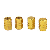 Maxbell 8x4x Aluminum Tire Wheel Rims Stem Air Valve Caps Tyre Cover Car Truck Golden