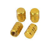 Maxbell 8x4x Aluminum Tire Wheel Rims Stem Air Valve Caps Tyre Cover Car Truck Golden