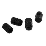 Maxbell 8x4x Aluminum Tire Wheel Rims Stem Air Valve Caps Tyre Cover Car Truck Black