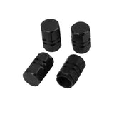 Maxbell 8x4x Aluminum Tire Wheel Rims Stem Air Valve Caps Tyre Cover Car Truck Black