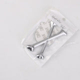 Maxbell 4x3D Metal Skull CrossBones Emblem Car Truck Motor Decal Badge Sticker -Silver