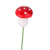 Maxbell 25x100x Mushroom Miniature Dollhouse Figurine Bonsai Terrarium Landscape Red