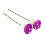 Maxbell 6x100x Mushroom Miniature Dollhouse Figurine Bonsai Terrarium Landscape Purple