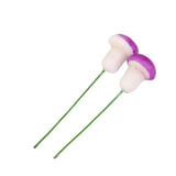 Maxbell 6x100x Mushroom Miniature Dollhouse Figurine Bonsai Terrarium Landscape Purple
