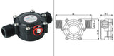 Maxbell 4xDC12V Micro Hydro Turbine Generator High Power Flow Hydraulic Water Charging