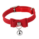 Maxbell Maxbell Adjustable Pet Kitten Cat Puppy Safety Collar Bell Buckle Neck Strap Red