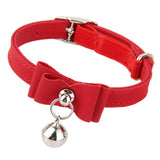 Maxbell Maxbell Adjustable Pet Kitten Cat Puppy Safety Collar Bell Buckle Neck Strap Red