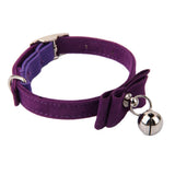 Maxbell Maxbell Adjustable Pet Kitten Cat Puppy Safety Collar Bell Buckle Neck Strap Purple