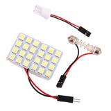 Maxbell 6xCar Interior Light Panel 24 SMD LED T10 Dome Bulb BA9S Adapter 12V DC CG