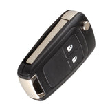Maxbell 4xUniversal Car Auto Flip Key Fob Case Shell 2 Button for Blank for OPEL