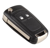 Maxbell 4xUniversal Car Auto Flip Key Fob Case Shell 2 Button for Blank for OPEL