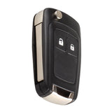 Maxbell 4xUniversal Car Auto Flip Key Fob Case Shell 2 Button for Blank for OPEL