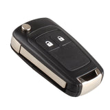 Maxbell 4xUniversal Car Auto Flip Key Fob Case Shell 2 Button for Blank for OPEL