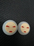 Maxbell 2xRed Face Luminous Joystick Thumbstick Caps for PS4 PS3   One Controller