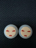 Maxbell 2xRed Face Luminous Joystick Thumbstick Caps for PS4 PS3   One Controller