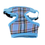 Maxbell Maxbell Pet Dog Puppy Plaid Mesh Adjustable Harness Clothes Size XS Blue