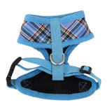 Maxbell Maxbell Pet Dog Puppy Plaid Mesh Adjustable Harness Clothes Size XS Blue