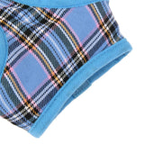 Maxbell Maxbell Pet Dog Puppy Plaid Mesh Adjustable Harness Clothes Size L Blue