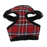 Maxbell Maxbell Pet Dog Puppy Plaid Mesh Adjustable Harness Clothes Size S Red