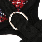 Maxbell Maxbell Pet Dog Puppy Plaid Mesh Adjustable Harness Clothes Size S Red