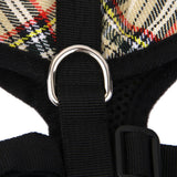 Maxbell Maxbell Pet Dog Puppy Plaid Mesh Adjustable Harness Clothes Size M Yellow