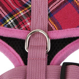 Maxbell Maxbell Pet Dog Puppy Plaid Mesh Adjustable Harness Clothes Size M Pink