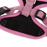 Maxbell Maxbell Pet Dog Puppy Plaid Mesh Adjustable Harness Clothes Size M Pink