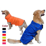 Maxbell Maxbell Waterproof Pet Dog Waistcoat Jacket Fleece Lined Raincoat Clothes XL Blue