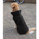 Maxbell Maxbell Waterproof Pet Dog Waistcoat Jacket Fleece Lined Raincoat Clothes L Black