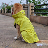 Maxbell Maxbell Waterproof Pet Dog Waistcoat Jacket Fleece Lined Raincoat Clothes XXL Yellow