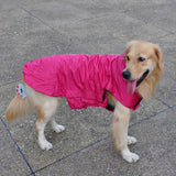 Maxbell Maxbell Waterproof Pet Dog Coat Jacket Fleece Lined Raincoat Clothes XL Rose Red