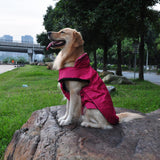 Maxbell Maxbell Waterproof Pet Dog Coat Jacket Fleece Lined Raincoat Clothes XL Rose Red