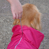 Maxbell Maxbell Waterproof Pet Dog Coat Jacket Fleece Lined Raincoat Clothes XXXL Rose Red