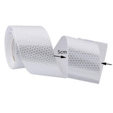 Maxbell White High Intensity Reflective Tape Sticker Self Adhesive Vinyl 5cm*3m