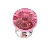 Maxbell 7x2Pcs Crystal Diamond Glass Cabinet Drawer Wardrobe Pull Handle Knobs  Pink