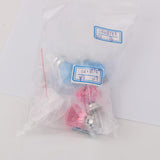 Maxbell 7x2Pcs Crystal Diamond Glass Cabinet Drawer Wardrobe Pull Handle Knobs  Pink