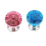 Maxbell 7x2Pcs Crystal Diamond Glass Cabinet Drawer Wardrobe Pull Handle Knobs  Pink