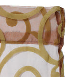 Maxbell Flocking Sheer Curtain Panel Window Balcony Tulle Panel Coffee