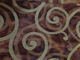 Maxbell Flocking Sheer Curtain Panel Window Balcony Tulle Panel Coffee