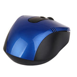 Maxbell Laptop PC 2.4GHz Wireless Optical Mouse Mice USB Receiver -Blue