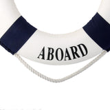 Maxbell 6xWelcome Blue Nautical Wall Decor Ship Boat Ring Life Buoy Preserver 20cm