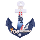 Maxbell Nautical Anchor Wall Hanging Hook Ship Starfish Decor Coat Hat Door Rack