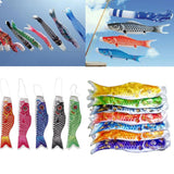 Maxbell 5x55-150cm Various Japanese Windsock Carp Flag Koi Nobori Sailfish 55cm Red