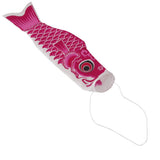 Maxbell 30x55-150cm Various Japanese Windsock Carp Flag Koi Nobori Sailfish 55cm Pink