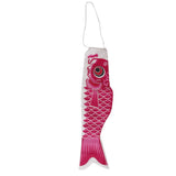 Maxbell 3x55-150cm Various Japanese Windsock Carp Flag Koi Nobori Sailfish 55cm Pink