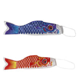Maxbell 3x55-150cm Various Japanese Windsock Carp Flag Koi Nobori Sailfish 55cm Blue