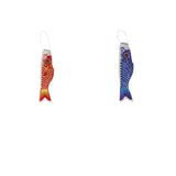 Maxbell 3x55-150cm Various Japanese Windsock Carp Flag Koi Nobori Sailfish 55cm Blue