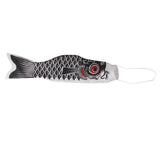 Maxbell 4x55-150cm Various Japanese Windsock Carp Flag Koi Nobori Sailfish 55cm Black