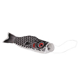 Maxbell 4x55-150cm Various Japanese Windsock Carp Flag Koi Nobori Sailfish 55cm Black